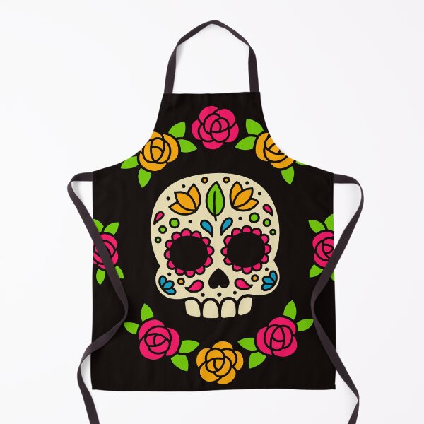 Item preview, Day of the Dead Simple Skull with Roses designed and sold by FunWithChemo.
