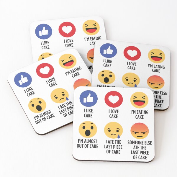 Item preview, CAKE Facebook Emoticons designed and sold by GobaFineArts.