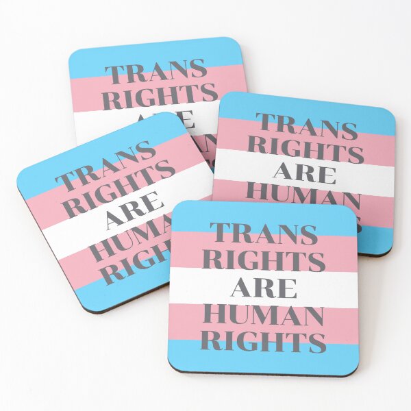 Item preview, Trans Rights Are Human Rights - Trans Flag designed and sold by Inspirationmotivation.