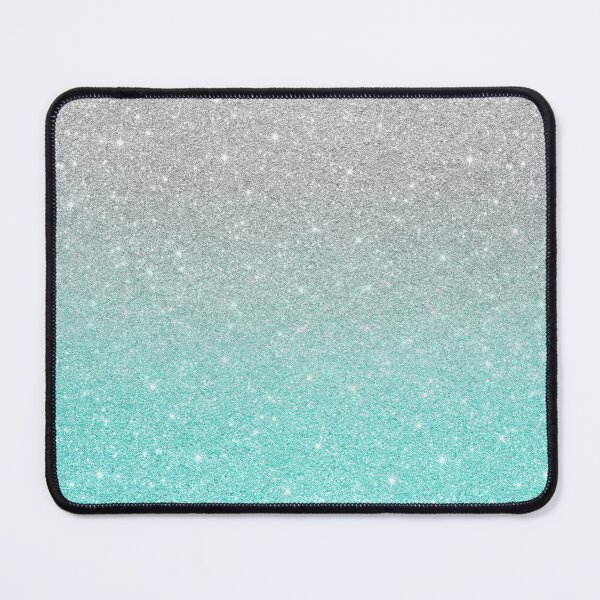Item preview, Teal Grey  Silver Sparkle Ombre Glitter designed and sold by ColorFlowArt.
