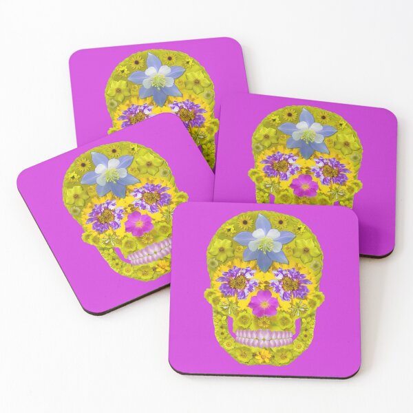 Item preview, Flower Skull 3 designed and sold by GobaFineArts.