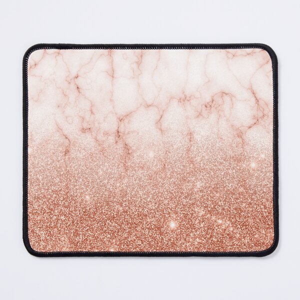Item preview, Trendy Ombre Rose Gold Glitter Marble designed and sold by ColorFlowArt.