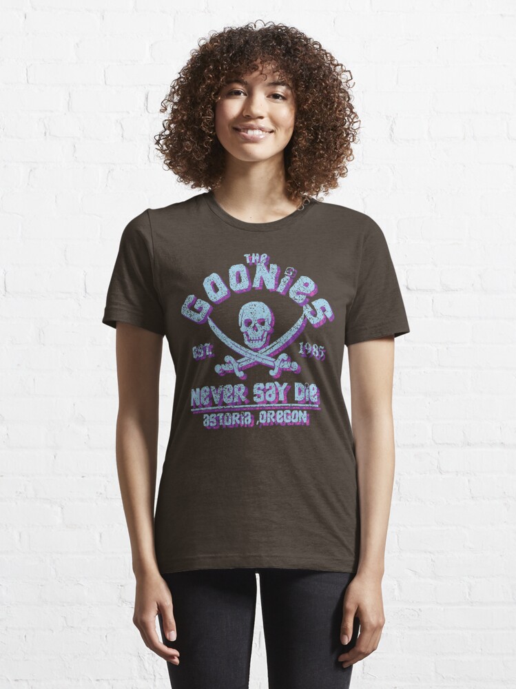 Pirate 80s Film Skull Graphic | Essential T-Shirt