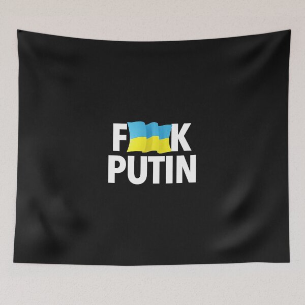 Item preview, F Poutine (censuré en agitant le drapeau ukrainien) designed and sold by AshleyConnelly.