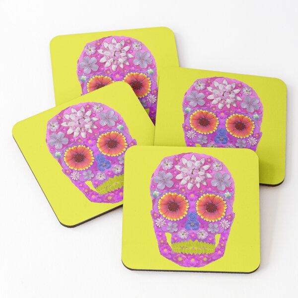 Item preview, Flower Skull 2 designed and sold by GobaFineArts.