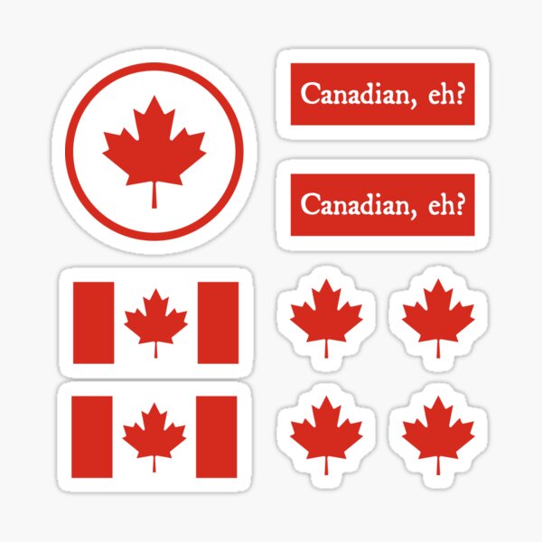 Vista previa del artículo con la obra «Paquete de pegatinas de hoja de arce canadiense», diseñado y vendido por KTSubz Designs.