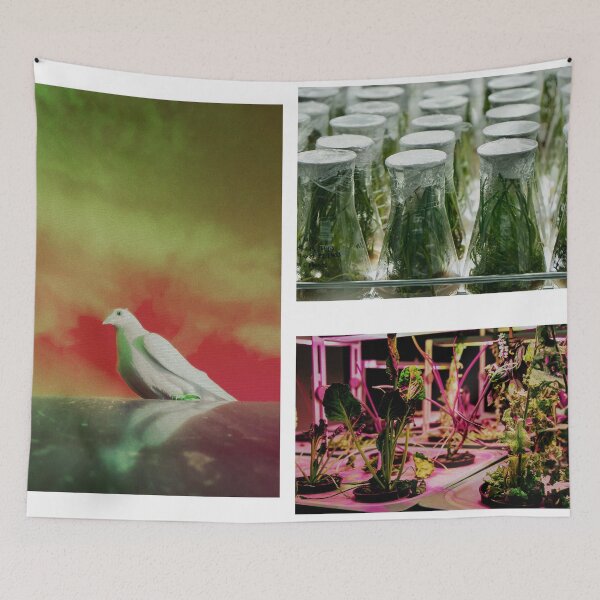 Item preview, Dove solarpunk Future Botanical Glitch designed and sold by BioDigital-Jazz.