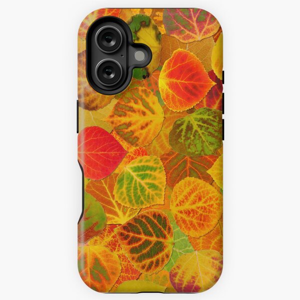 Item preview, Aspen Leaves collage solid medley seamless 1 designed and sold by GobaFineArts.