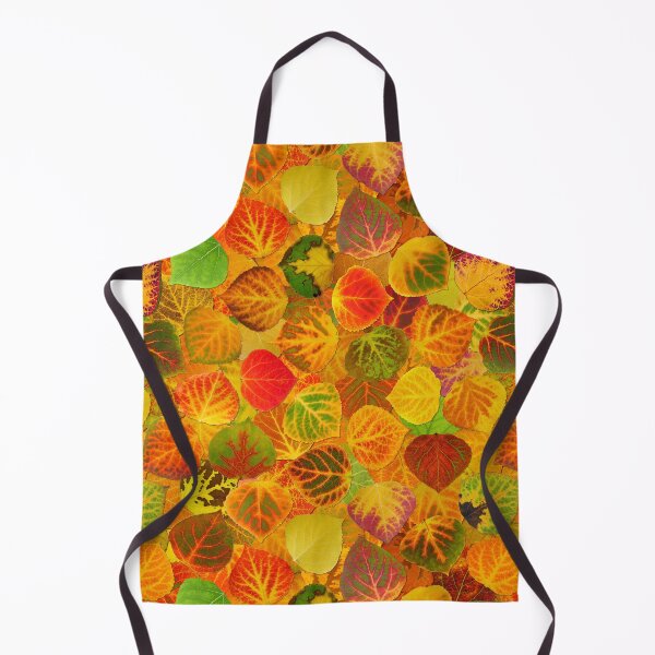 Item preview, Aspen Leaves collage solid medley seamless 1 designed and sold by GobaFineArts.