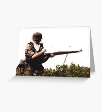 Soldier from WW2 Greeting Card