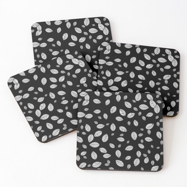 Item preview, Minimalist Leaves Pattern ,Natural Black and White designed and sold by zaysa.