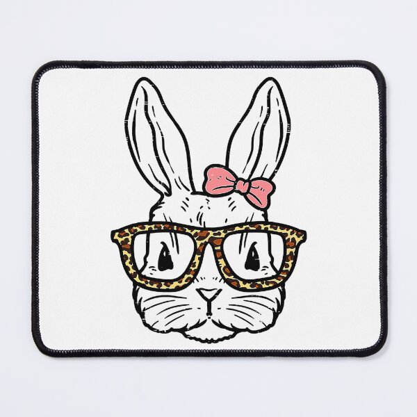Item preview, Cute Bunny Rabbit Wearing Leopard Glasses Easter Day Girls designed and sold by ericrichard059.