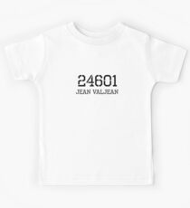 Camiseta para niños Prisionero 24601 Jean Valjean, Les Miserables Musical