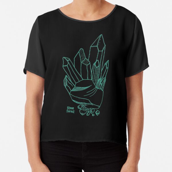 Rockin' Crystals (teal) Chiffon Top
