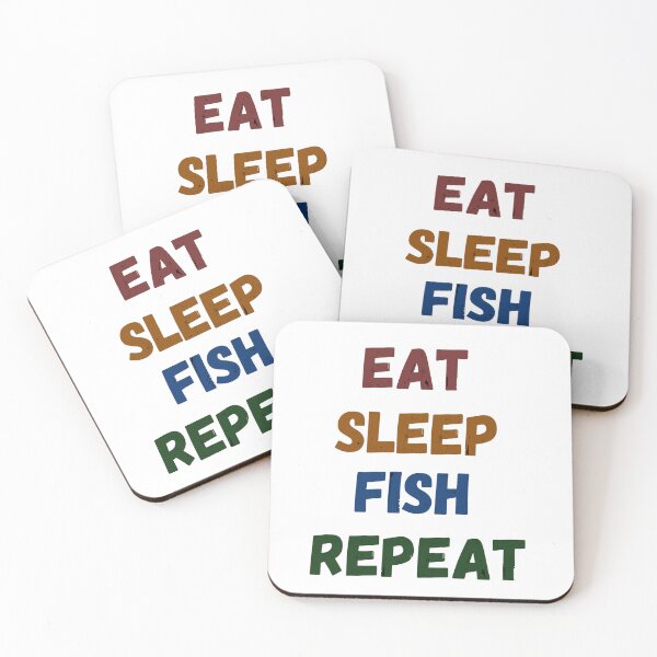 Item preview, Eat Sleep Fish Repeat Art Designs designed and sold by Manilyn0907.