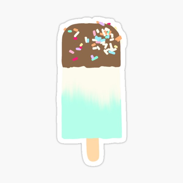 Ice Cream Illustration Sticker