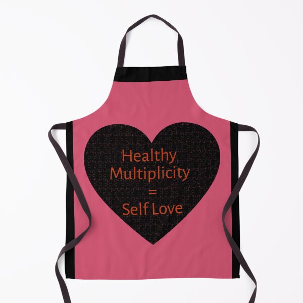 Item preview, Healthy Multiplicity=Self Love Heart Jigsaw Puzzle Graphic (on Pink/Red+Black) designed and sold by GladBlackLamb.