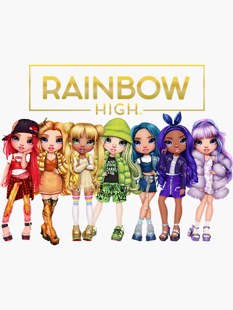 "Rainbow High logo and group " Sticker for Sale by AdrianStewart