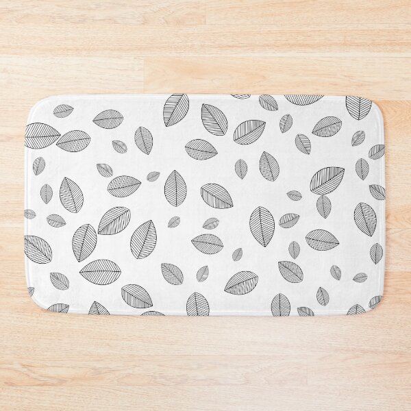 Item preview, Minimalist Leaves Pattern ,Natural Black and White designed and sold by zaysa.