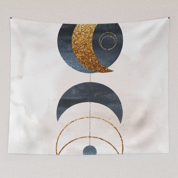 Item preview, Water color crescent abstract art designed and sold by ZafranOnline.