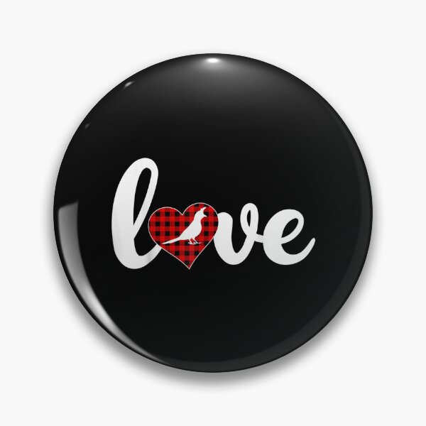 Item preview, Bulbul Bird Lover Buffalo Plaid Love Bulbul Valentine's Day  designed and sold by brita797.