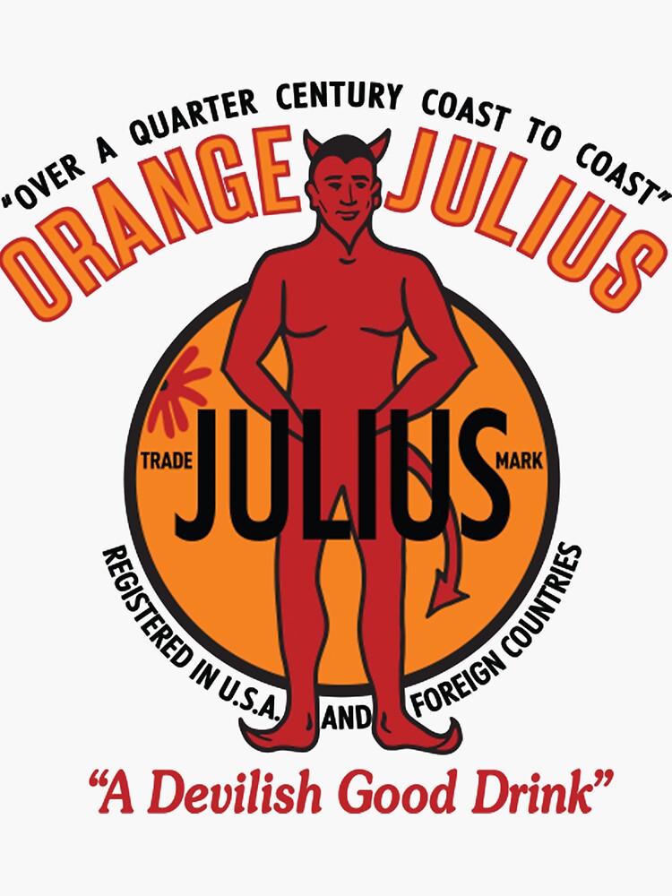 "Orange Julius" Sticker by Paradox605 Redbubble