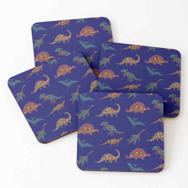Item preview, Dinosaurs in Folk Art Style  designed and sold by EmyBeeDesigns.