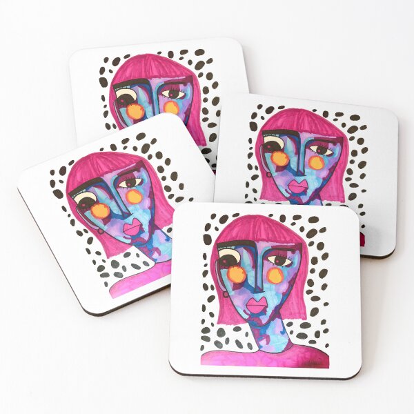 Item preview, funky artwork portrait— abstract designed and sold by annagcrow.