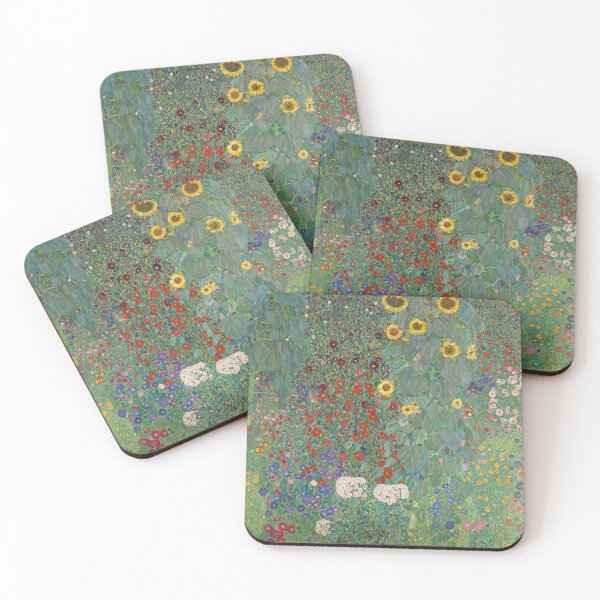 Item preview, Farm Garden with Sunflowers Gustav Klimt designed and sold by starrylite.