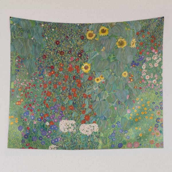 Item preview, Farm Garden with Sunflowers Gustav Klimt designed and sold by starrylite.