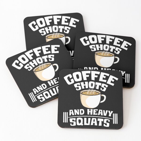 Item preview, Coffee Shots And Heavy Squats designed and sold by pixelone.