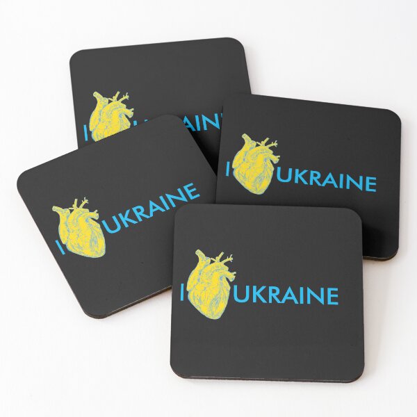 Item preview, I love Ukraine, an anatomical heart in the colors of the flag.  designed and sold by Olga Berlet.