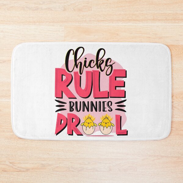 Item preview, Chicks Rule Bunnie Drool-Funny Easter Gift idea designed and sold by BRtisticDesigns.