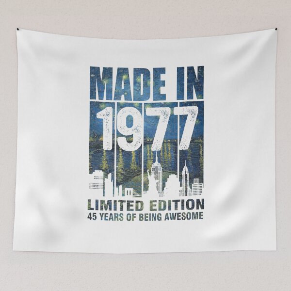 Item preview, Starry Night Made In 1977 Limited Edition 45 Years Of Being Awesome designed and sold by AraJordeStore.