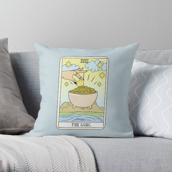 Guac Reading Throw Pillow