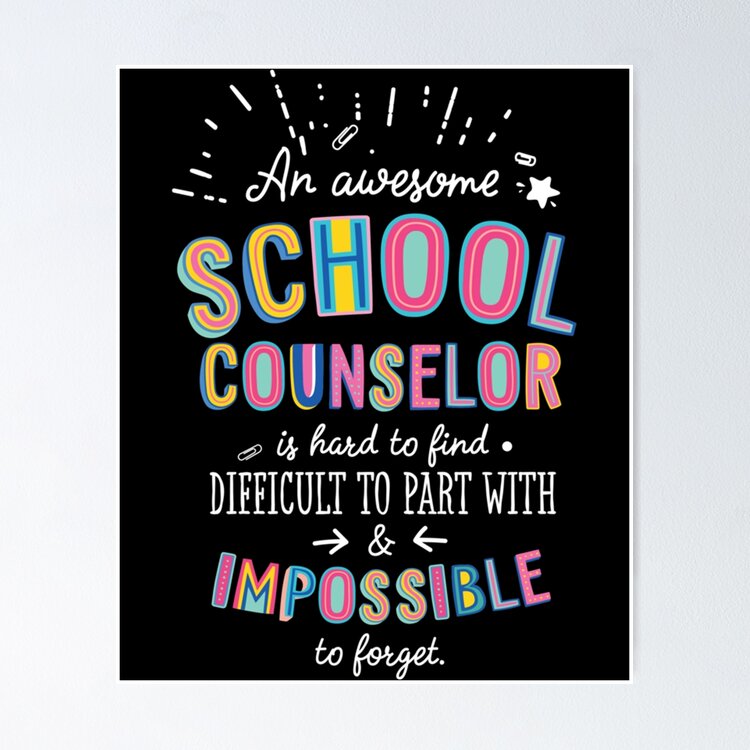An awesome School Counselor Gift Idea - Impossible to Forget Quote   Greeting Card