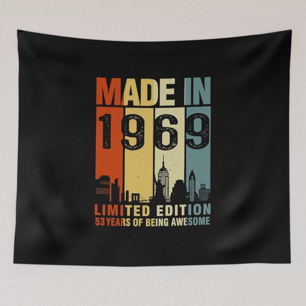 Item preview, Made In 1969 Limited Edition 53 Years Of Being Awesome 53rd Birthday designed and sold by AraJordeStore.