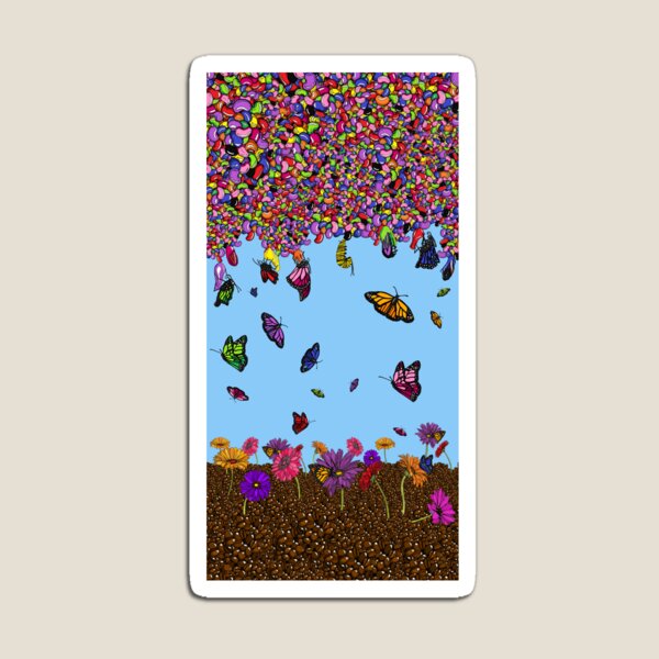 Jellybean Butterflies Magnet