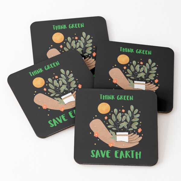 Item preview, Think Green Save Earth Happy Earth Day designed and sold by PunMan Army.