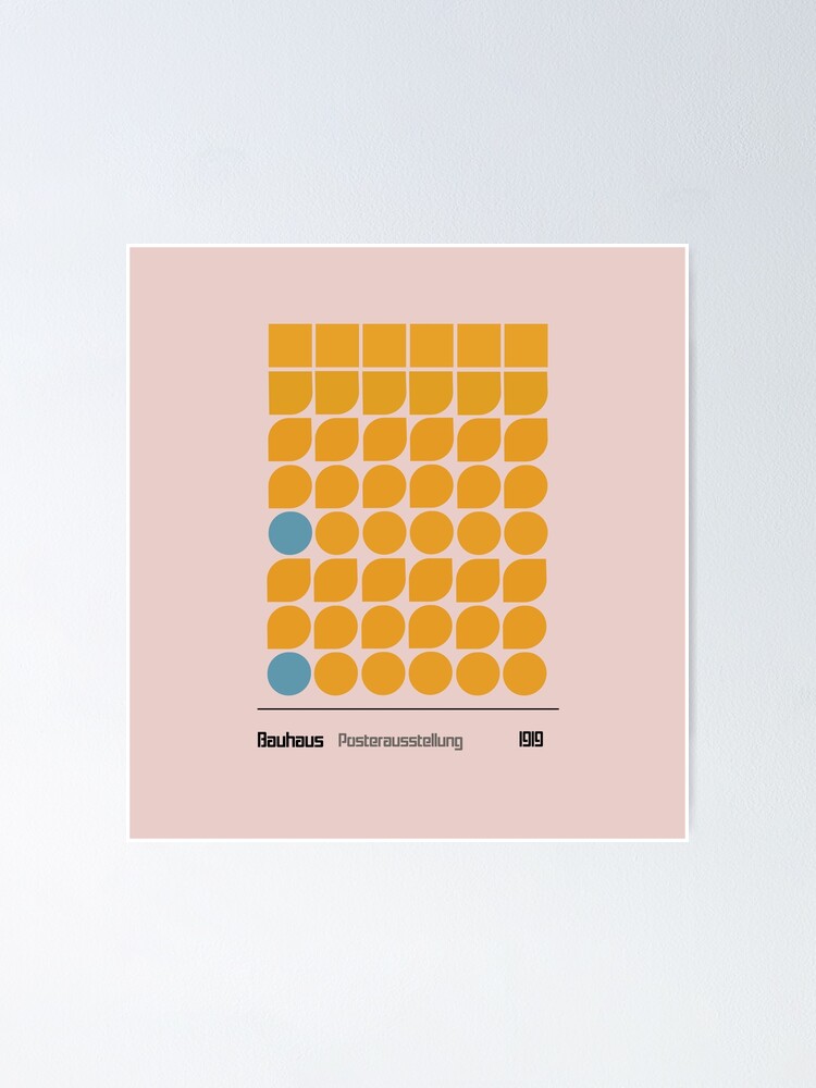 "Bauhaus Art Museum Poster, Modern Wall Art" Poster for Sale by