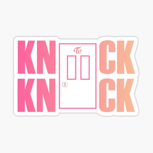 Knock Knock Twice Sticker By Dexta Redbubble