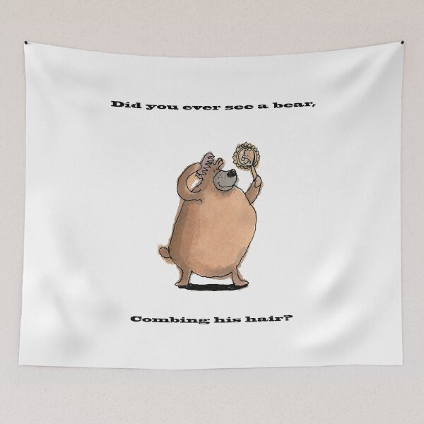 Item preview, Bear Combing his Hair designed and sold by nickjones81.