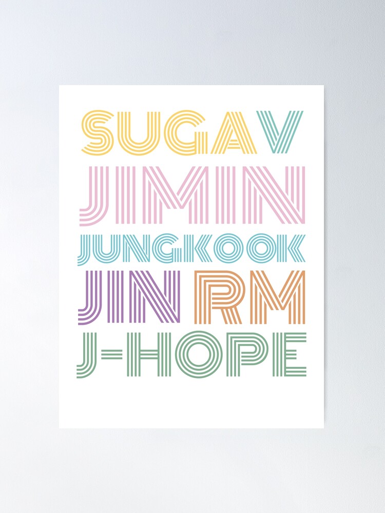 Permission to dance Suga V Jimin Jungkook Jin Rm J-Hope | Poster