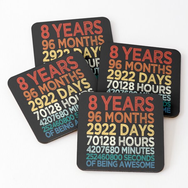 Item preview, 8 Years Old Birthday, 8th Birthday, Eight Years of Being Awesome, Kids Funny Vintage designed and sold by Chase Waelchi.