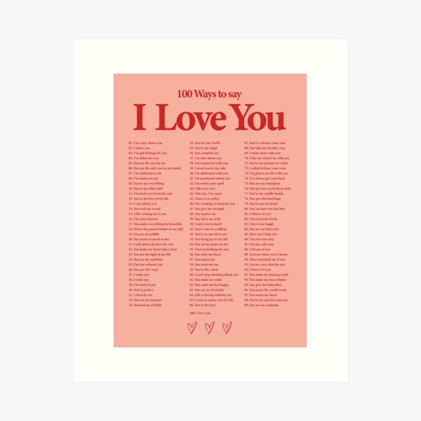 Item preview, 100 Wege zu sagen, ich liebe dich designed and sold by Avesix-.