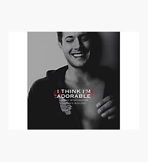 Dean Winchester Quote Photographic Print
