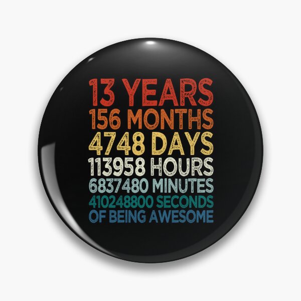 Item preview, 13 Years Old Birthday, 13th Birthday, Thirteen Years of Being Awesome, Youth Funny Vintage designed and sold by Chase Waelchi.