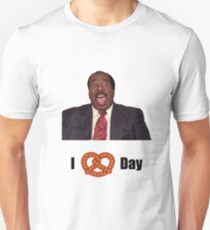 Stanley Hudson the office i love pretzel day Unisex T-Shirt