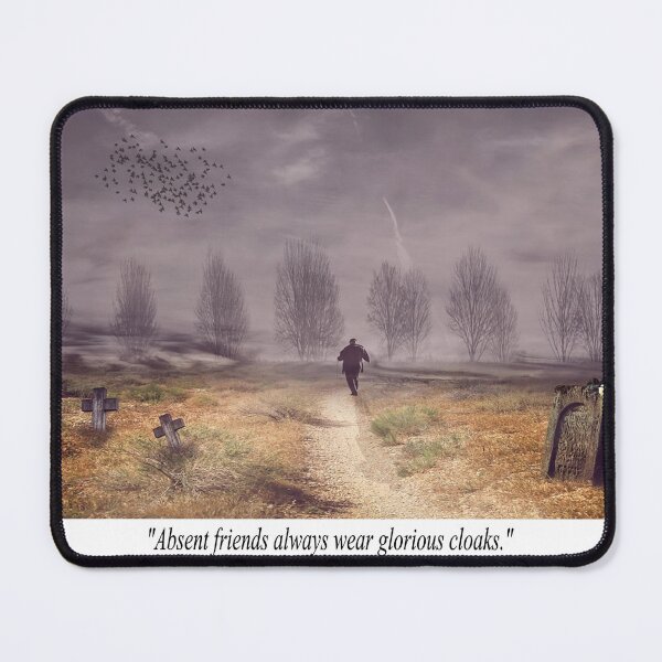 Item preview, Fantasy Fun image of a man remembering all his friends fondly who he has outlived Novelty Quotation designed and sold by NovawayDirect.