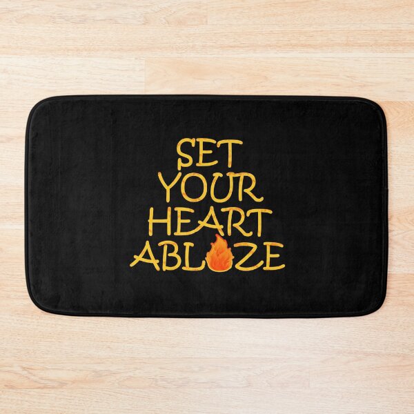 Item preview, Set Your Heart Ablaze quote designed and sold by askarne.
